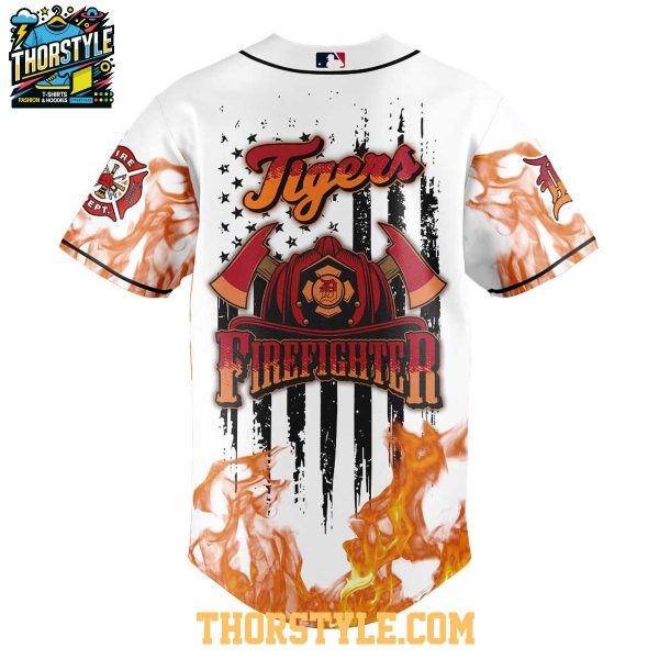 Detroit Tigers Firefighter Appreciation 2025 Fire Dept. Baseball Jersey
