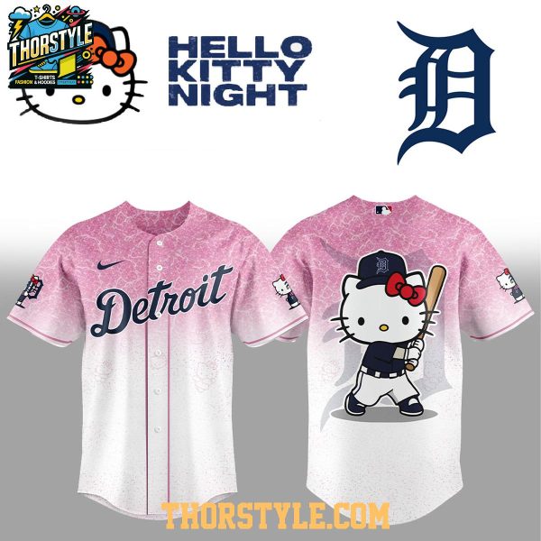 Detroit Tigers Hello Kitty Night 2025 Be One Team Baseball Jersey