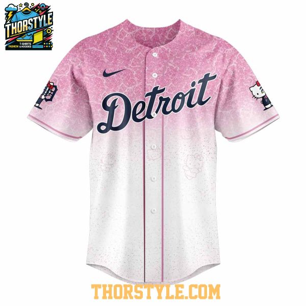 Detroit Tigers Hello Kitty Night 2025 Be One Team Baseball Jersey