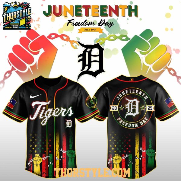 Detroit Tigers Juneteenth Day Honor 2025 Honor Night Baseball Jersey