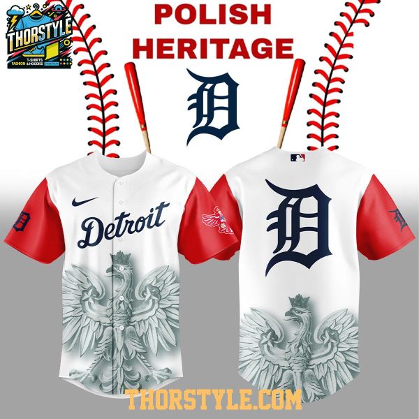 Detroit Tigers Polish Heritage Night 2025 Honor Baseball Jersey