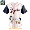 Detroit Tigers Snoopy Happy Fathers Day Peanuts 2025 Baseball Jersey