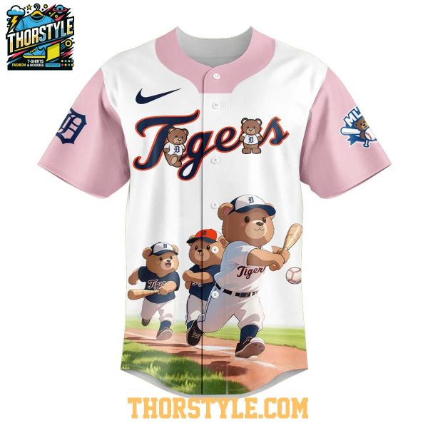 Detroit Tigers Teddy Bear 2025 Dream Team MLB Baseball Jersey