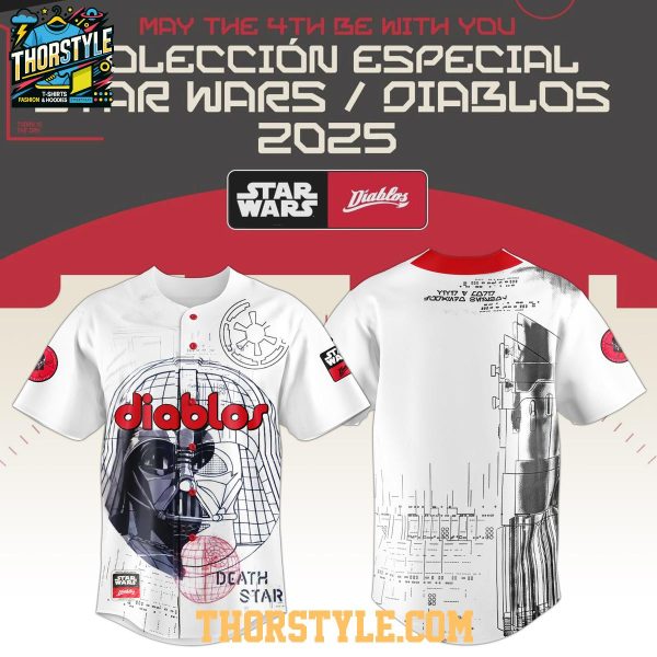 Diablos Rojos Del México Star War 2025 Memories Baseball Jersey