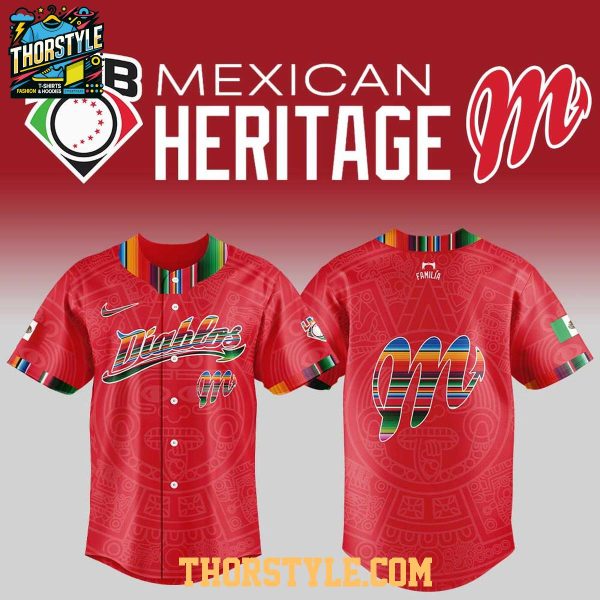 Diablos Rojos del México Mexican Heritage 2025 Celebration Baseball Jersey