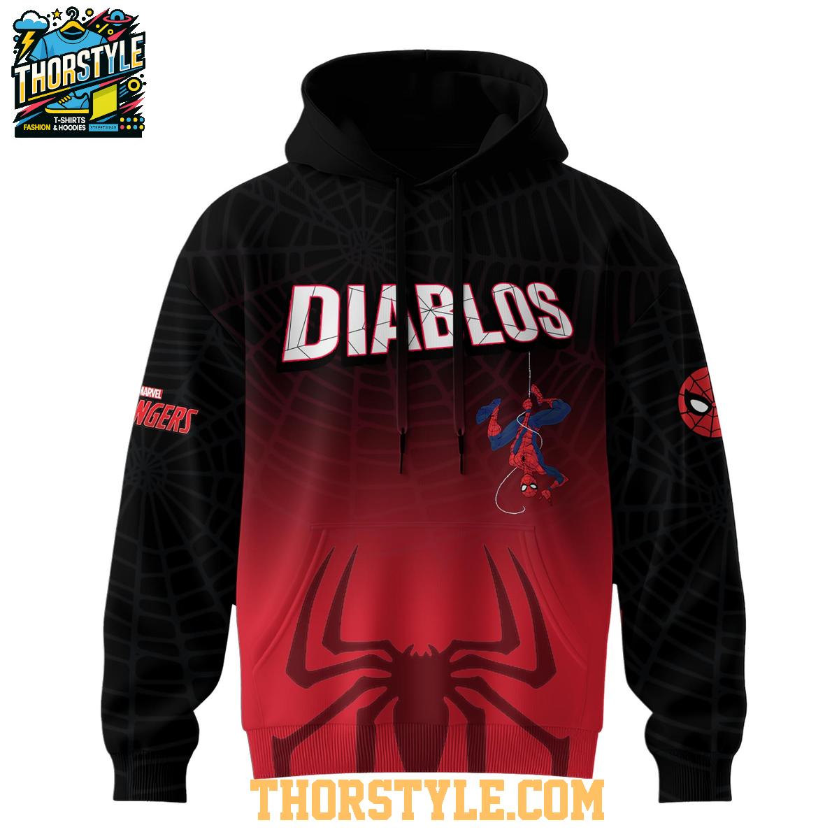 Diablos Rojos del México Spider Man 2025 Be The Hero Hoodie T-Shirt Diablos Rojos del México Spider Man 2025 Be The Hero Hoodie T-Shirt