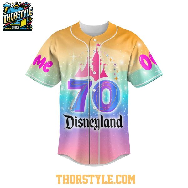 Disneyland 70 Years Of Magic 1955-2025 Celebration Personalized Baseball Jersey