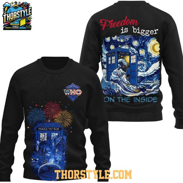 Doctor Who Freedom Is Bigger On The Inside 4th Of July 2025 Hoodie T-Shirt