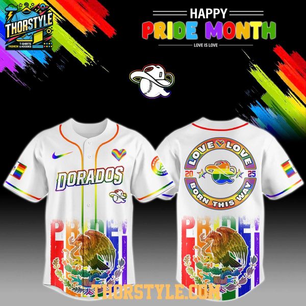 Dorados de Chihuahua 2025 Happy Pride Month Baseball Jersey