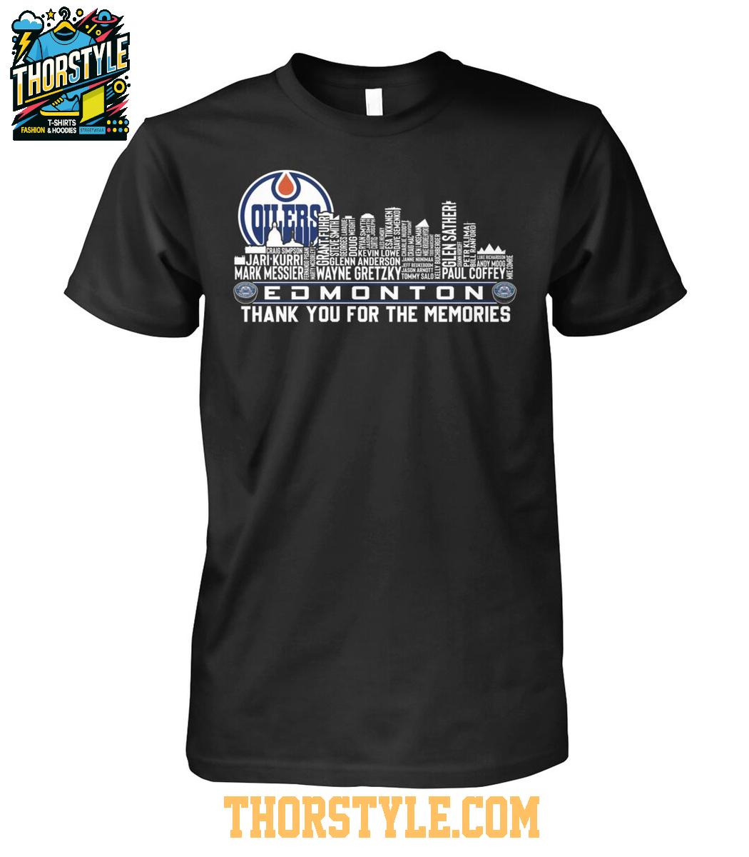 Edmonton Oilers 2024-25 Thank You For The Memories Tshirt Edmonton Oilers 2024-25 Thank You For The Memories Tshirt