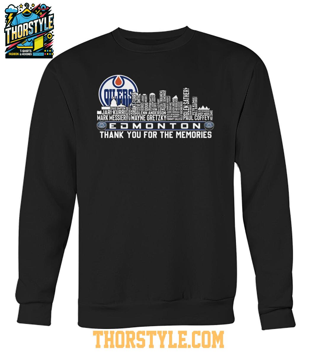 Edmonton Oilers 2024-25 Thank You For The Memories Tshirt Edmonton Oilers 2024-25 Thank You For The Memories Tshirt