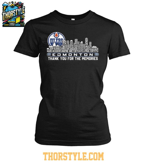 Edmonton Oilers 2024-25 Thank You For The Memories Tshirt
