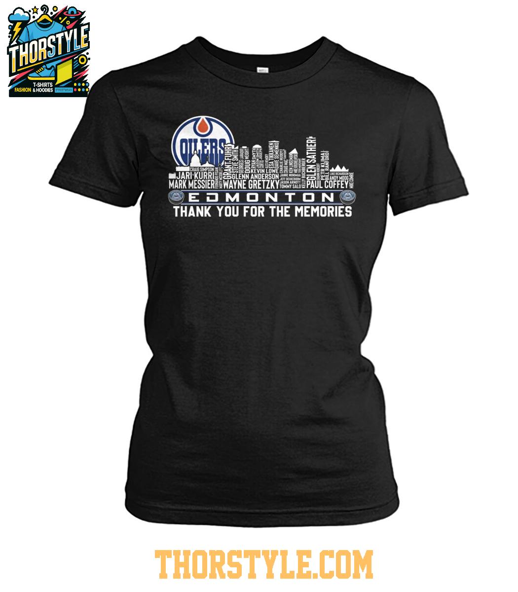 Edmonton Oilers 2024-25 Thank You For The Memories Tshirt Edmonton Oilers 2024-25 Thank You For The Memories Tshirt