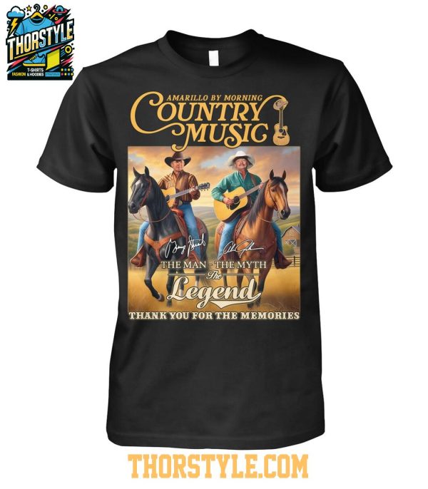 Geogre Strait Amarillo By Morning Country Musis The Legends T-Shirt