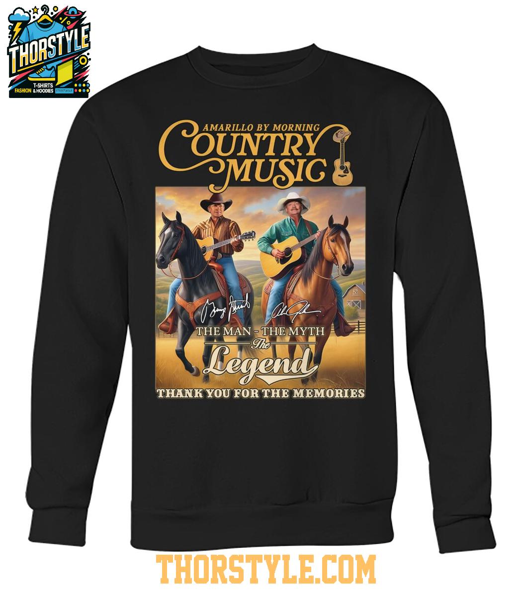 Geogre Strait Amarillo By Morning Country Musis The Legends T-Shirt Geogre Strait Amarillo By Morning Country Musis The Legends T-Shirt