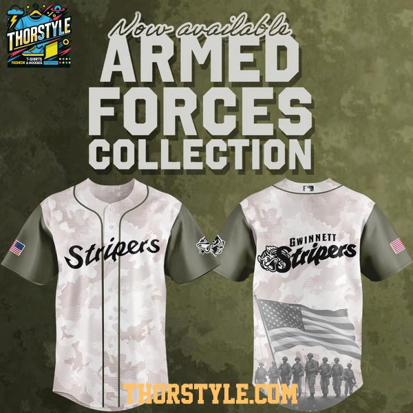 Gwinnett Stripers 2025 Armed Forces Day Celebration Baseball Jersey