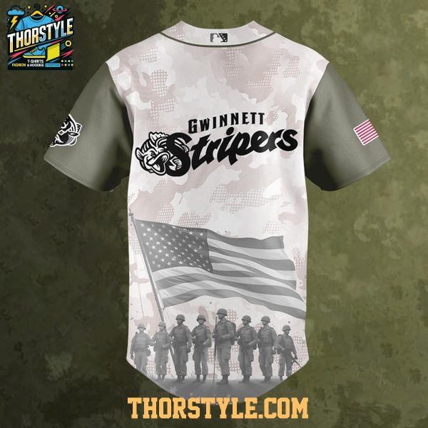 Gwinnett Stripers 2025 Armed Forces Day Celebration Baseball Jersey