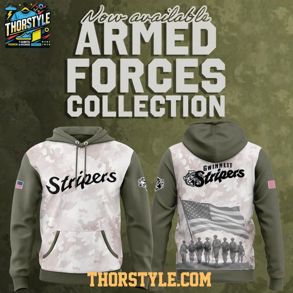 Gwinnett Stripers 2025 Armed Forces Day Celebration Hoodie T-Shirt