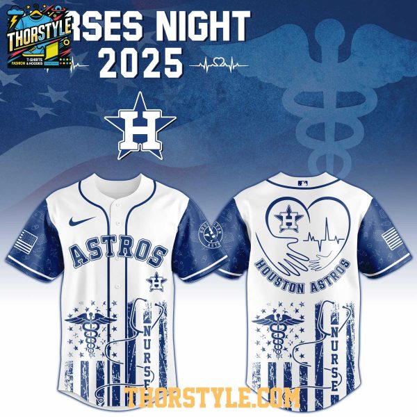 Houston Astros 2025 Nurses Night Appreciation Baseball Jersey
