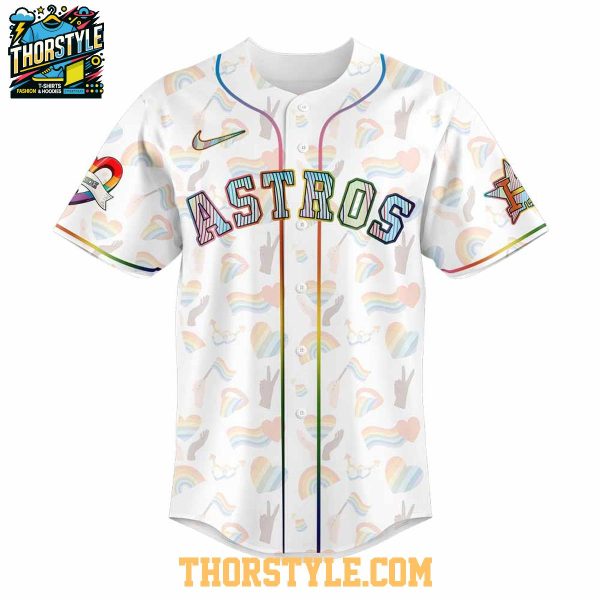 Houston Astros Celebration LGBTQ Pride Night 2025 Baseball Jersey