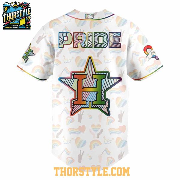 Houston Astros Celebration LGBTQ Pride Night 2025 Baseball Jersey