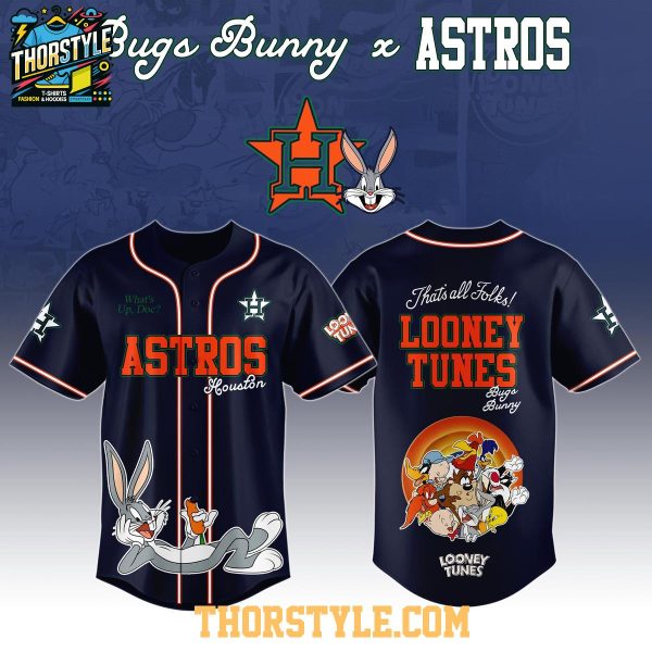 Houston Astros Looney Tunes 2025 What’s Up Doc Baseball Jersey