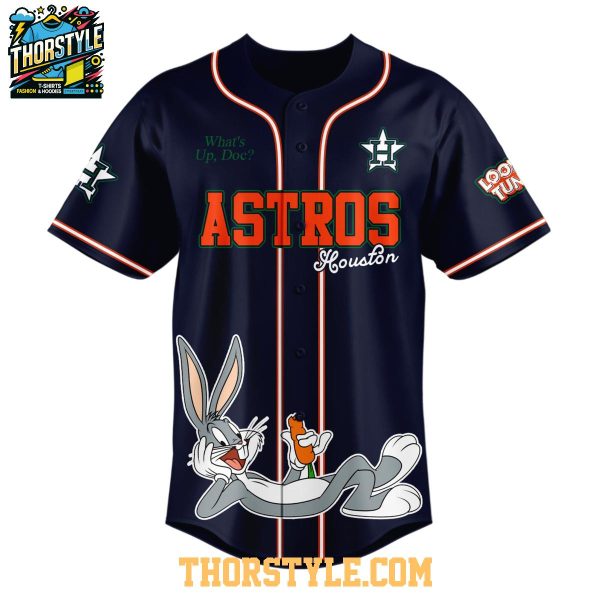 Houston Astros Looney Tunes 2025 What’s Up Doc Baseball Jersey