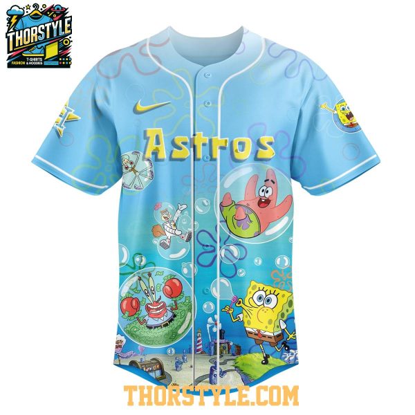 Houston Astros SpongeBob Squarepants 2025 Rainbow Baseball Jersey