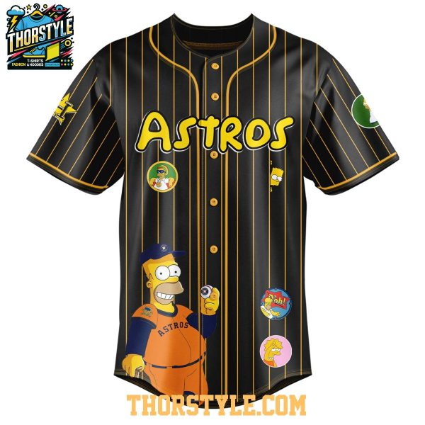 Houston Astros The Simpsons Memories 2025 Personalized Baseball Jersey