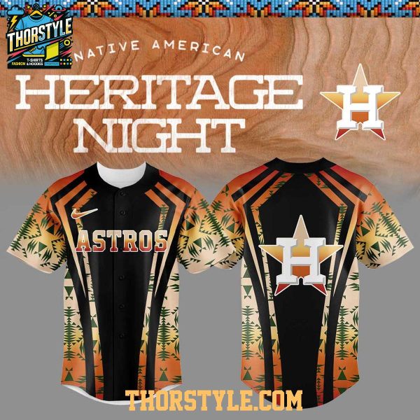 Houston Astros This Is Native American Heritage 2025 Baseball Jersey