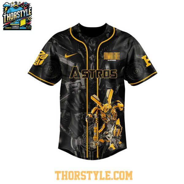 Houston Astros Transformers 2025 Autobot Bumblebee Baseball Jersey
