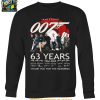 James Bond 007 Thank You For The Memories 63 Years 1962 2025 T Shirt