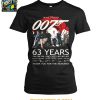 James Bond 007 Thank You For The Memories 63 Years 1962 2025 T Shirt