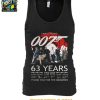 James Bond 007 Thank You For The Memories 63 Years 1962 2025 T Shirt