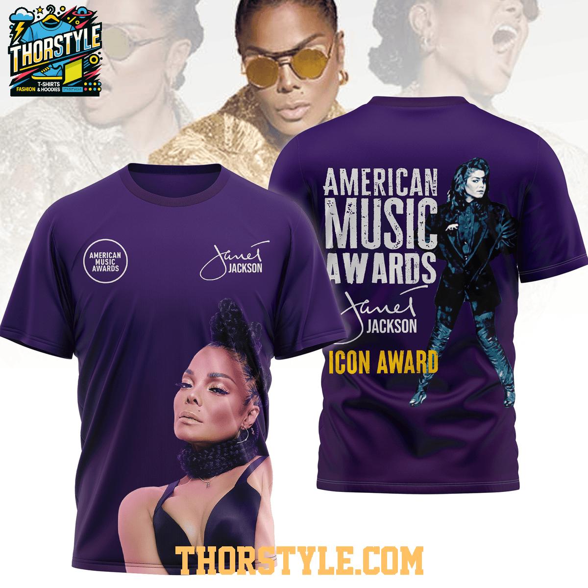 Janet Jackson Icon Award American Music Award 2025 Hoodie T-Shirt Janet Jackson Icon Award American Music Award 2025 Hoodie T-Shirt