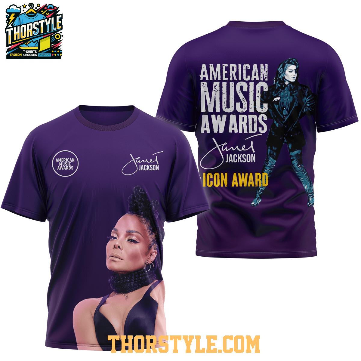 Janet Jackson Icon Award American Music Award 2025 Hoodie T-Shirt Janet Jackson Icon Award American Music Award 2025 Hoodie T-Shirt