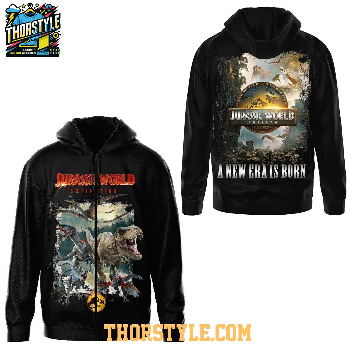 Jurassic World Exinction A New Era Is Born 2025 Hoodie T-Shirt Jurassic World Exinction A New Era Is Born 2025 Hoodie T-Shirt