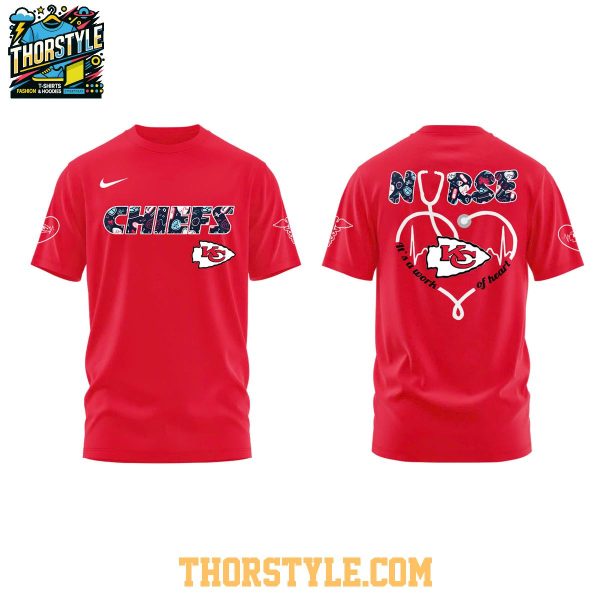Kansas City Chiefs Night Nurses Appreciation Work Of Heart 2025 Hoodie T-Shirt