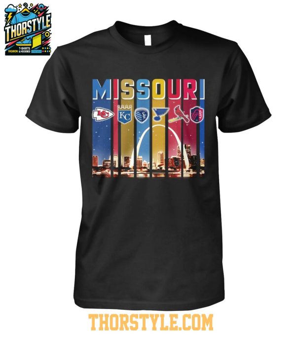 Kansas City Chiefs Royals St. Louis Cardinals Blues Sport City Missouri T-Shirt