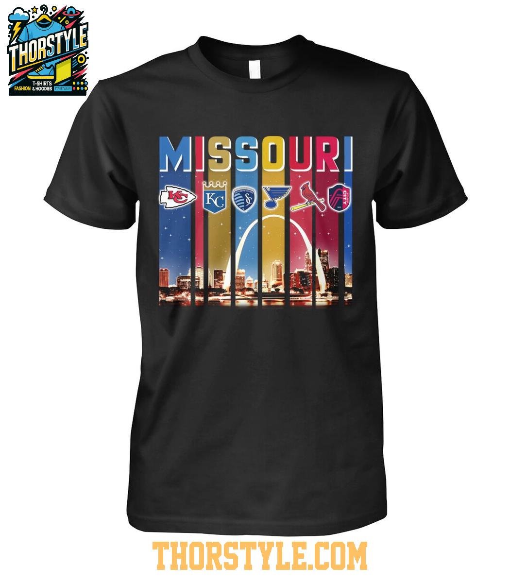 Kansas City Chiefs Royals St. Louis Cardinals Blues Sport City Missouri T-Shirt Kansas City Chiefs Royals St. Louis Cardinals Blues Sport City Missouri T-Shirt