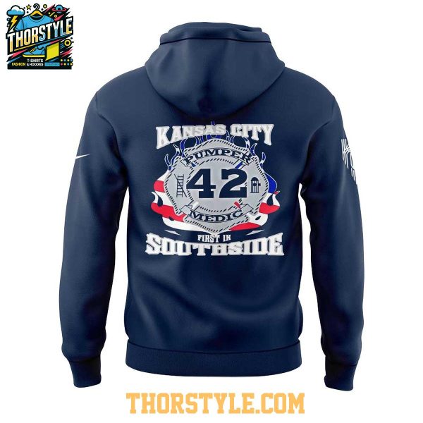 Kansas City Royals First In Southside Pumper Medic 2025 Hoodie T-Shirt