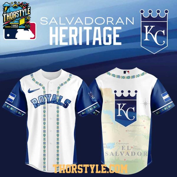 Kansas City Royals Traditional Salvadoran El Salvador Heritage 2025 Baseball Jersey