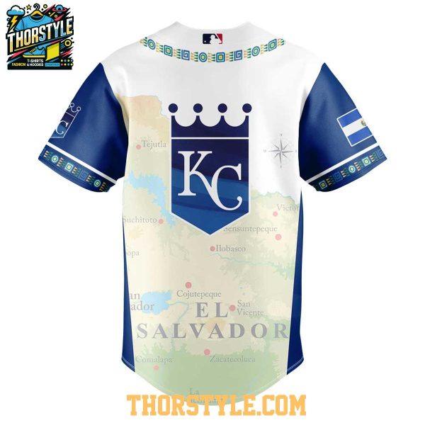 Kansas City Royals Traditional Salvadoran El Salvador Heritage 2025 Baseball Jersey