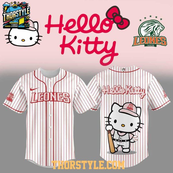 Leones de Yucatán Hola Gatita Hello Kitty 2025 One Team Baseball Jersey