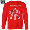 Liverpool Celebrating 2024 2025 Premier League Champions Line Up T Shirt