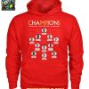 Liverpool Celebrating 2024 2025 Premier League Champions Line Up T Shirt