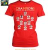 Liverpool Celebrating 2024 2025 Premier League Champions Line Up T Shirt