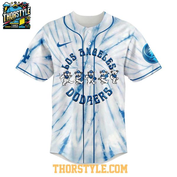 Los Angeles Dodgers 2025 Grateful Dead Dead & Company Baseball Jersey