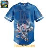 Los Angeles Dodgers 2025 Lilo And Stitch Ohana Means Family Baseball Jersey