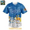 Los Angeles Dodgers 2025 PokC3A9mon Pikachu Bulbasaur Charmander Squirtle Baseball Jersey 2 Uxtle.jpg